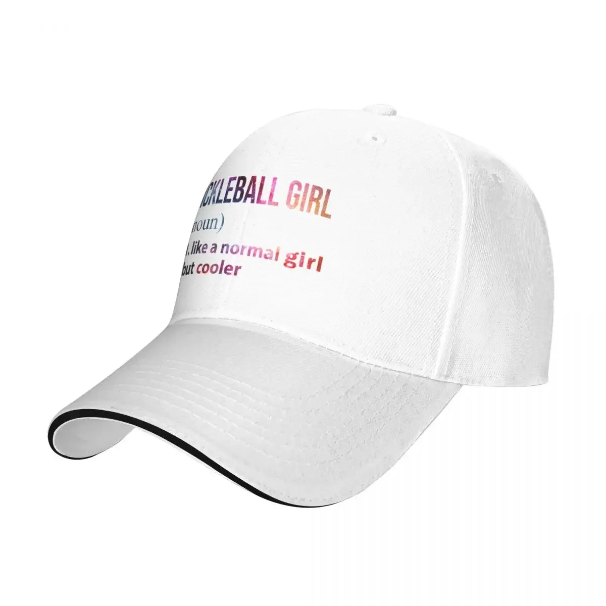 Pickleball Girl like a normal Girl but cooler galaxy Baseball Cap Sunhat hiking hat Boy Women's