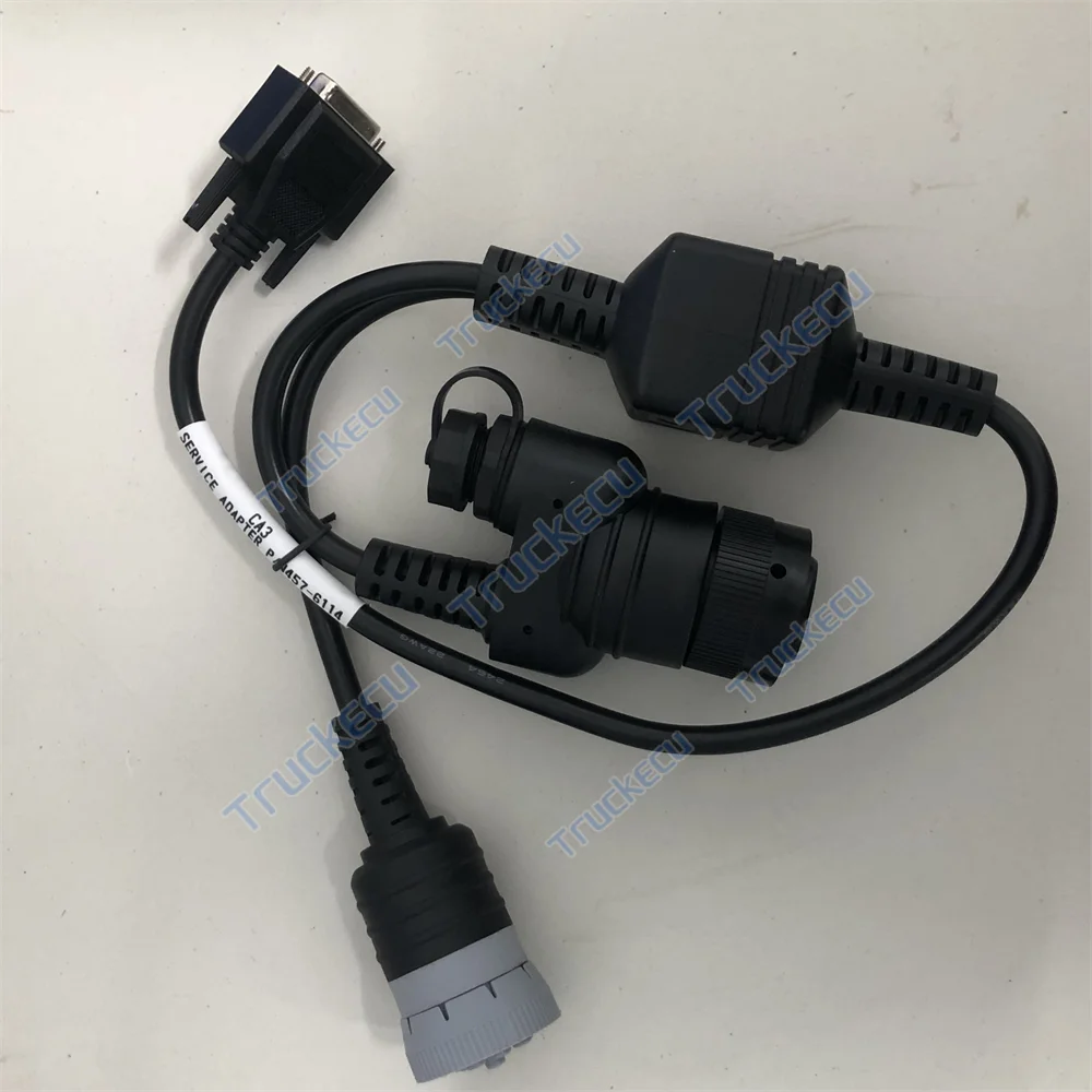 Y Cable OEM CAT3 ET III Et4 Service Adapter P/N 457-611406/15/17 Diagnostic Cable 9 Pin+14 Pin Y Diagnostic Cable