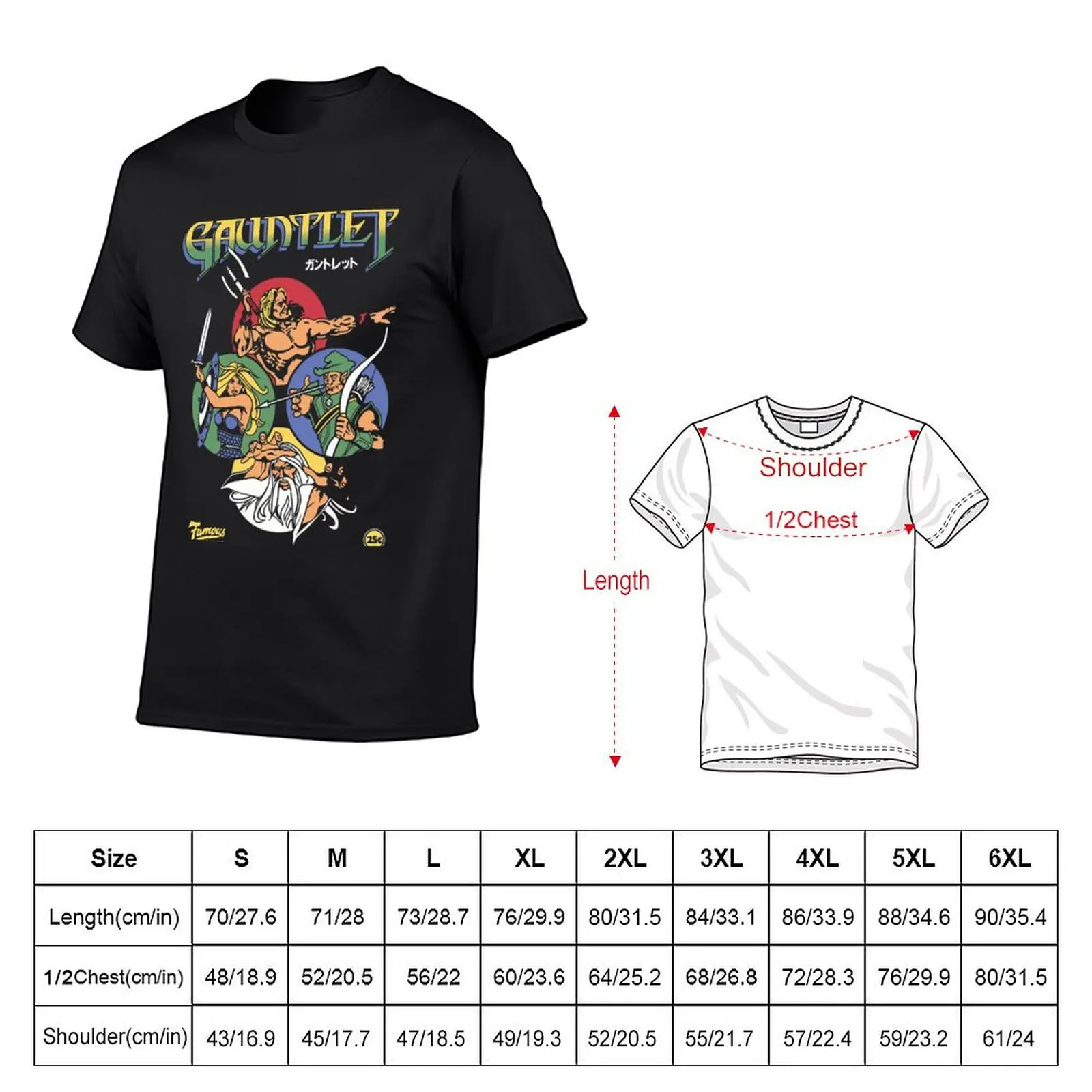 Gauntlet Retro Vintage Arcade Gaming Personalized shirt T-Shirt new edition sublime t shirts for men