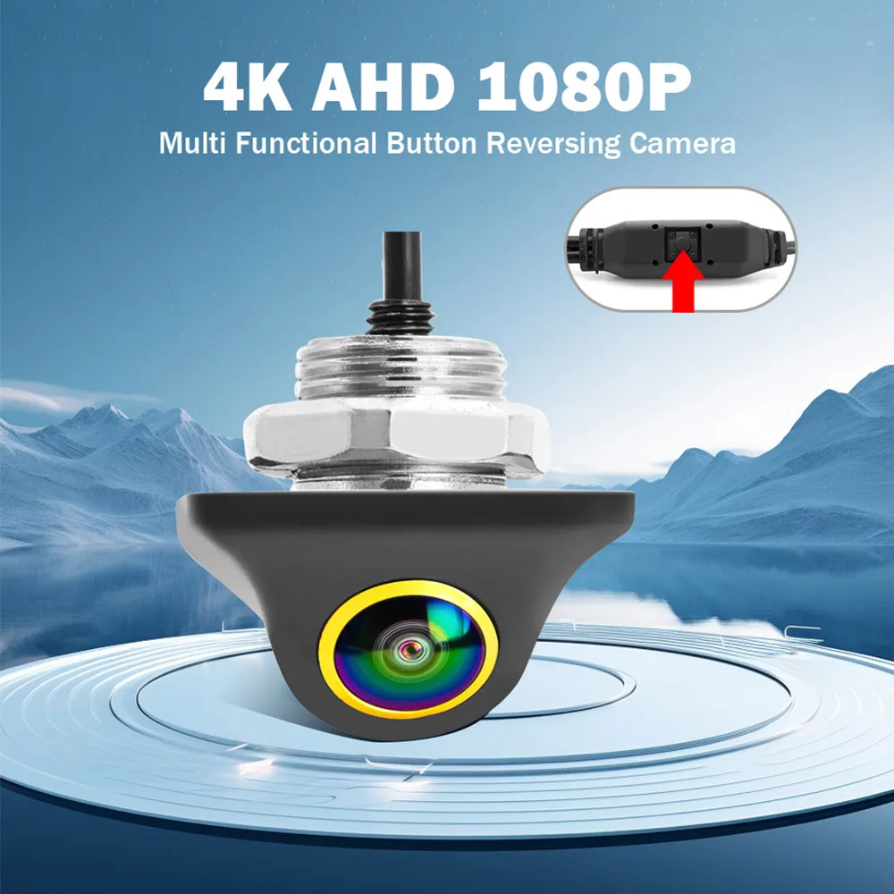 QMKJ 4K Golden 2053 AHD 1080P Universal Backup Parking Camera Android Car Rear View Camera HD Night Vision With Button Control