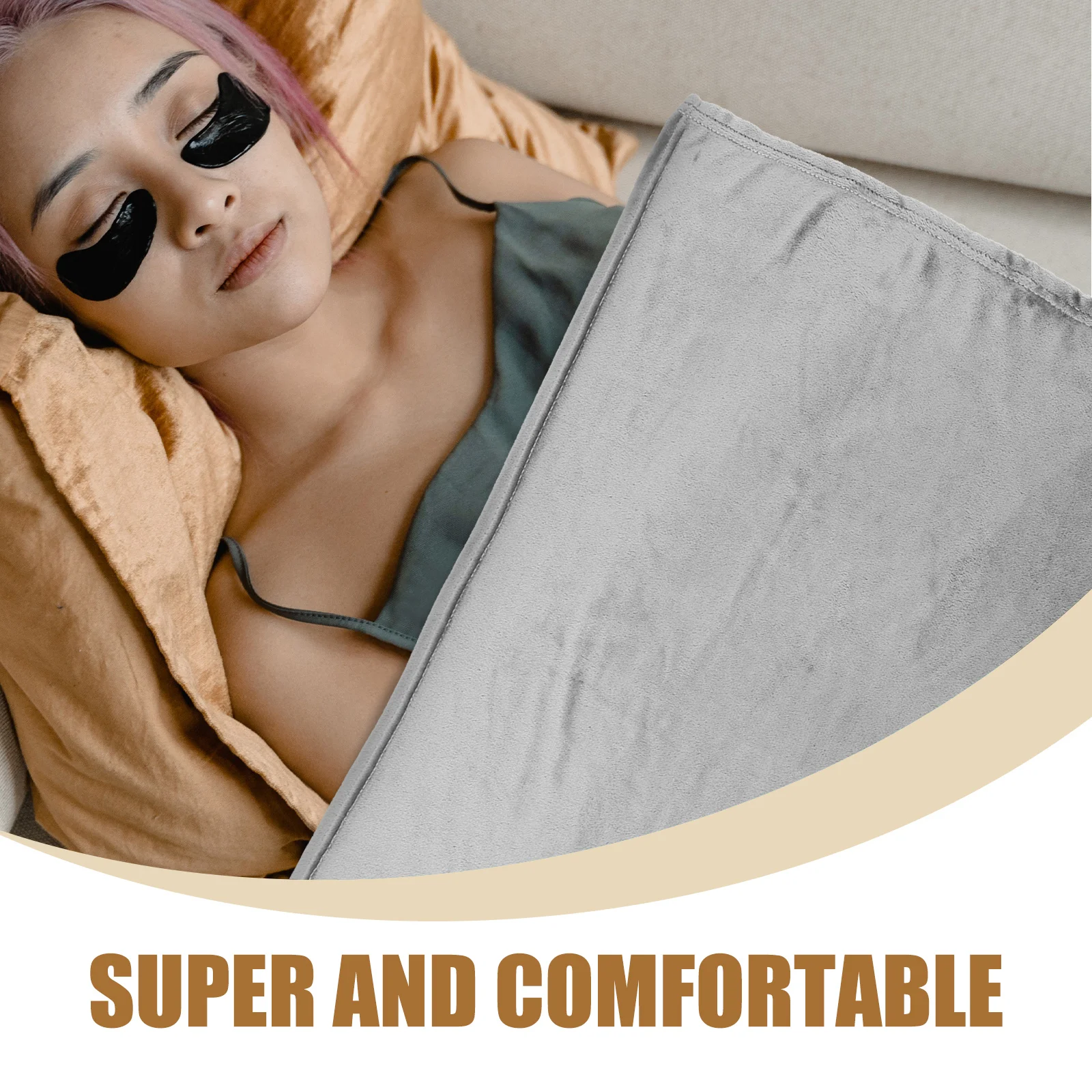 

Travel Blanket Air Condition Quilt Quilts Solid Color Double Sided Portable Soft