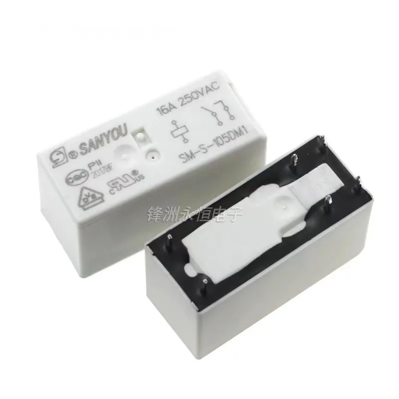 20PCS Relay SM-S-112DM1 SM-S-124DM1 SM-S-105DM1 16A 250VAC 6Pin DC5V DC12V DC24V Replaceable JQX HF115F 100% NEW Original