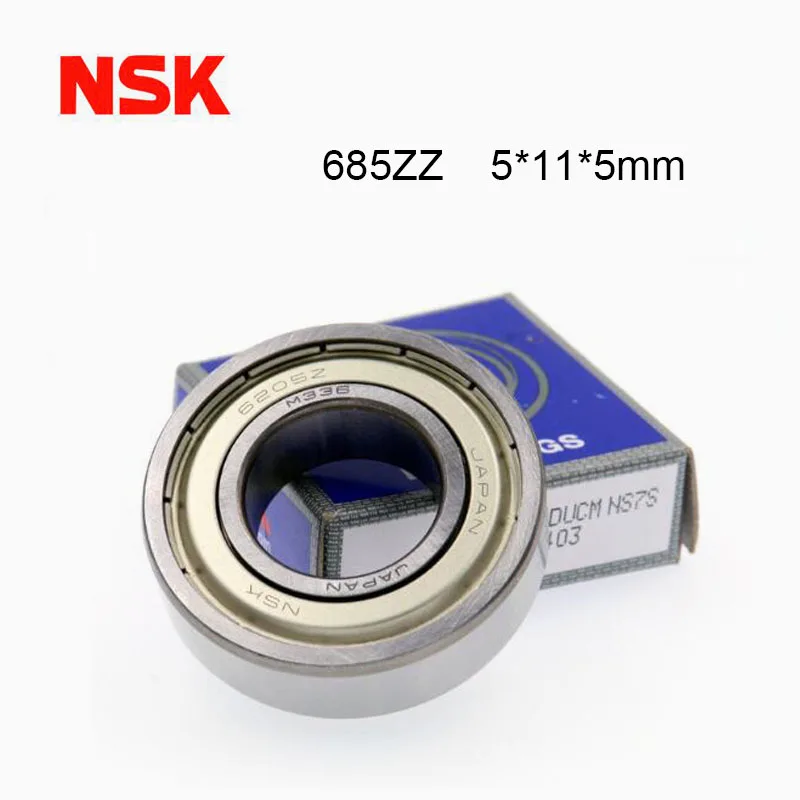

Origin Japan NSK Bearing 685ZZ Bearing ABEC-7 5x11x5 mm Miniature 685 ZZ Ball Bearings 618/5ZZ EMQ Z3V3 Quality