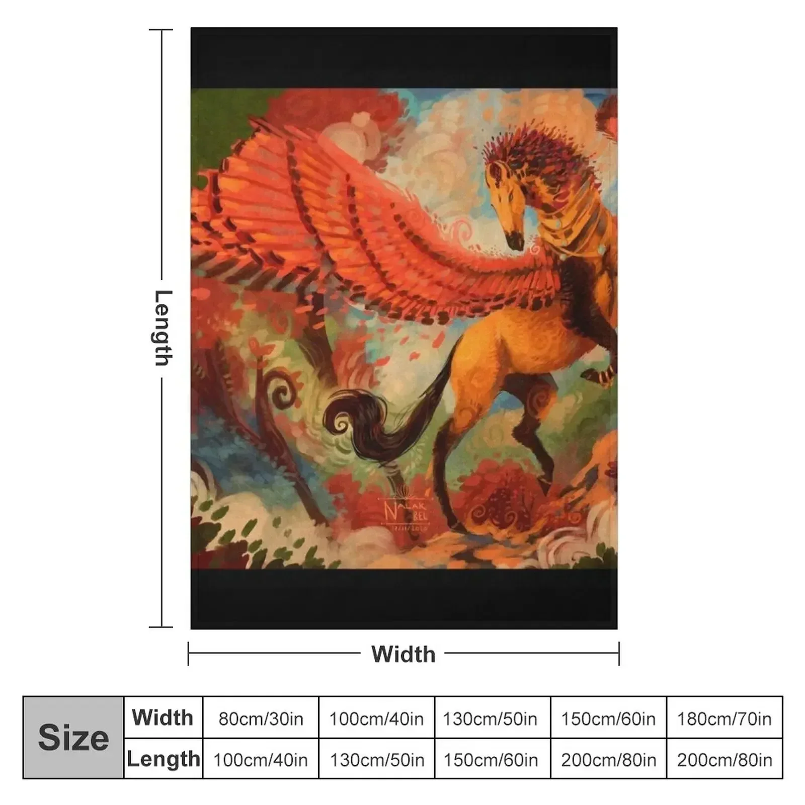 Pegasus - Djinzaal Throw Blanket Large Luxury Brand Flannels Thermal warm winter Decorative Sofas Blankets