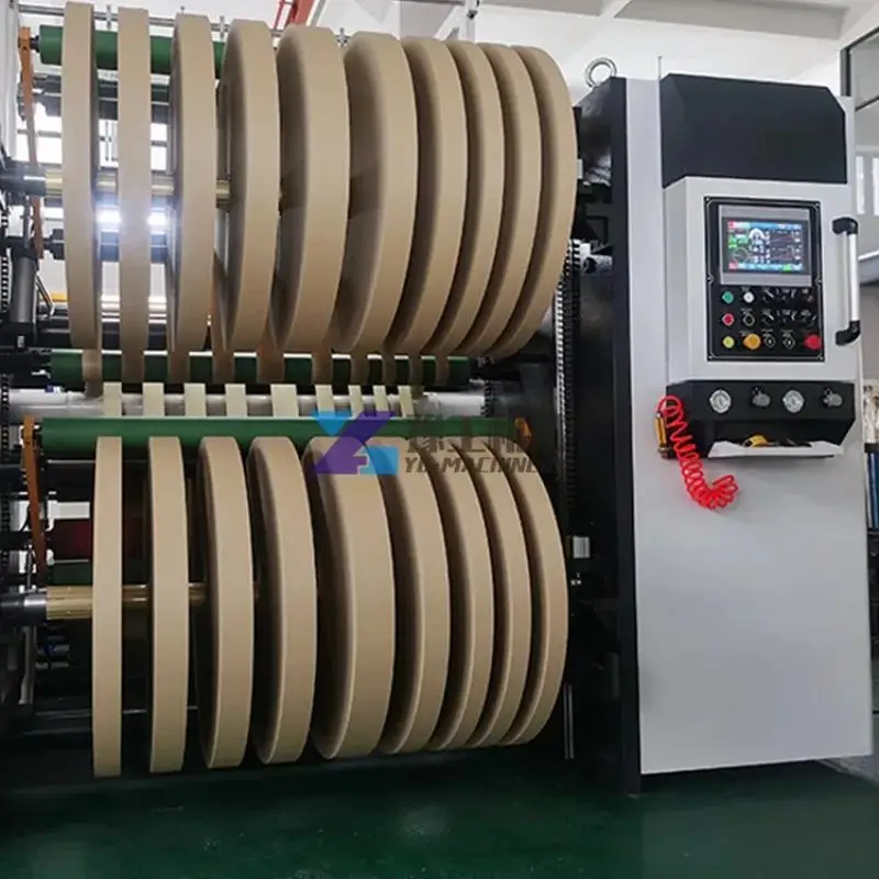 Cash Register Paper Roll Rewinding Slitter Machine Coreless Rewind Slitting Rewinding Machine