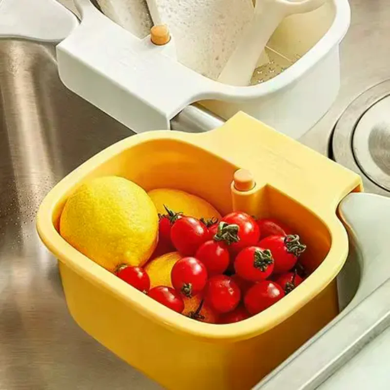 Faucet-Hanging Sink Strainer Basket: Creative Design with Openable Bottom - Kitchen Garbage Filter & Storage Solution