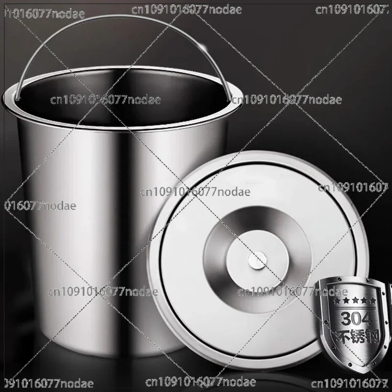 8L Kitchen Countertop Built-in Stainless Steel Trash Can Embedded Trash Can Environmental Protection Hidden Embedded Trash Can