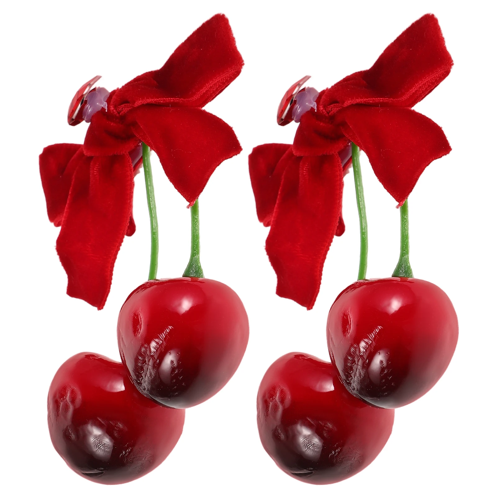 

Cherry Barrettes Hairpin Fruit Clip Claw Accessories Women Clips Alligator Blueberry Bow Snap Comfortable Fall