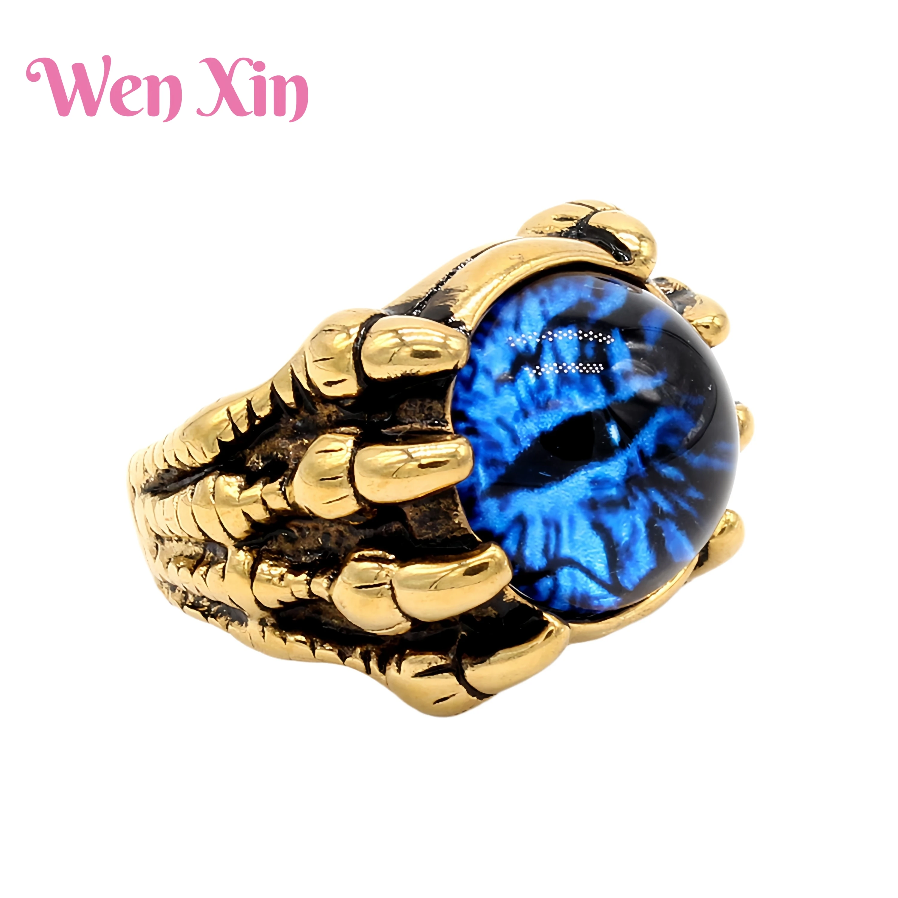 

WENXIN Brand MUSHAN MST High Quality Devil's Eye Men's Titanium Steel Ring Fashion Jewelry Accessories Fine Jewelry