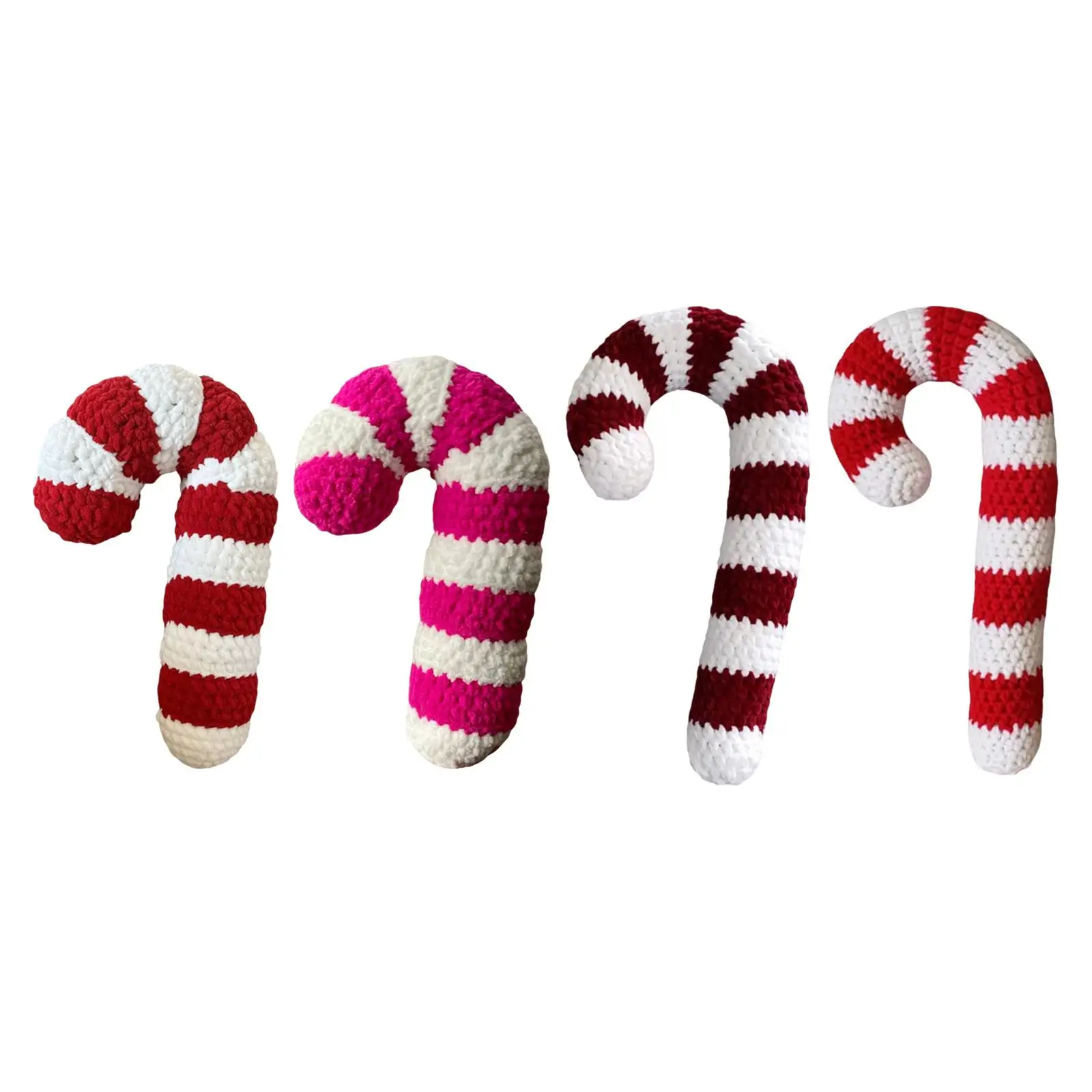 Christmas Candy Cane Throw Pillow Toys Cute Multifunctional Bronzing Ornament