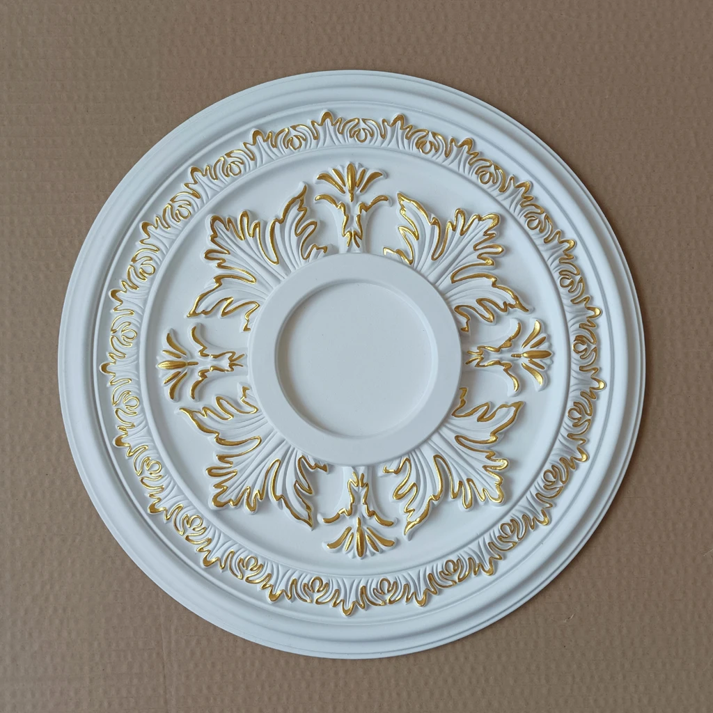 Chandelier Ceiling Plate Rosette PU decorative Ceiling Rose Pendant Light Base Decor Panel ceiling Moulding Patera Medallion