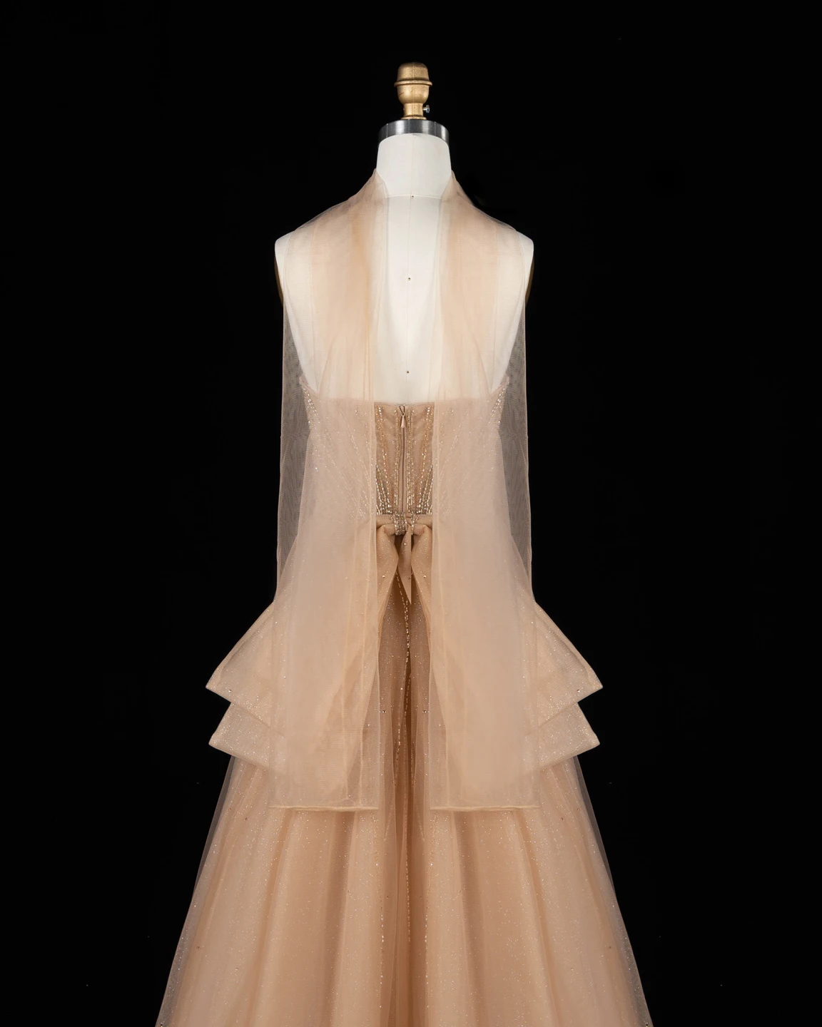 Sharon Said Abendkleid Luxus Meerjungfrau Sweetheart Tüll Perlen Kristalle Dubai Formelles Party-Hochzeitsgast-Kleid SS068 Maßanfertigung – Detail 14