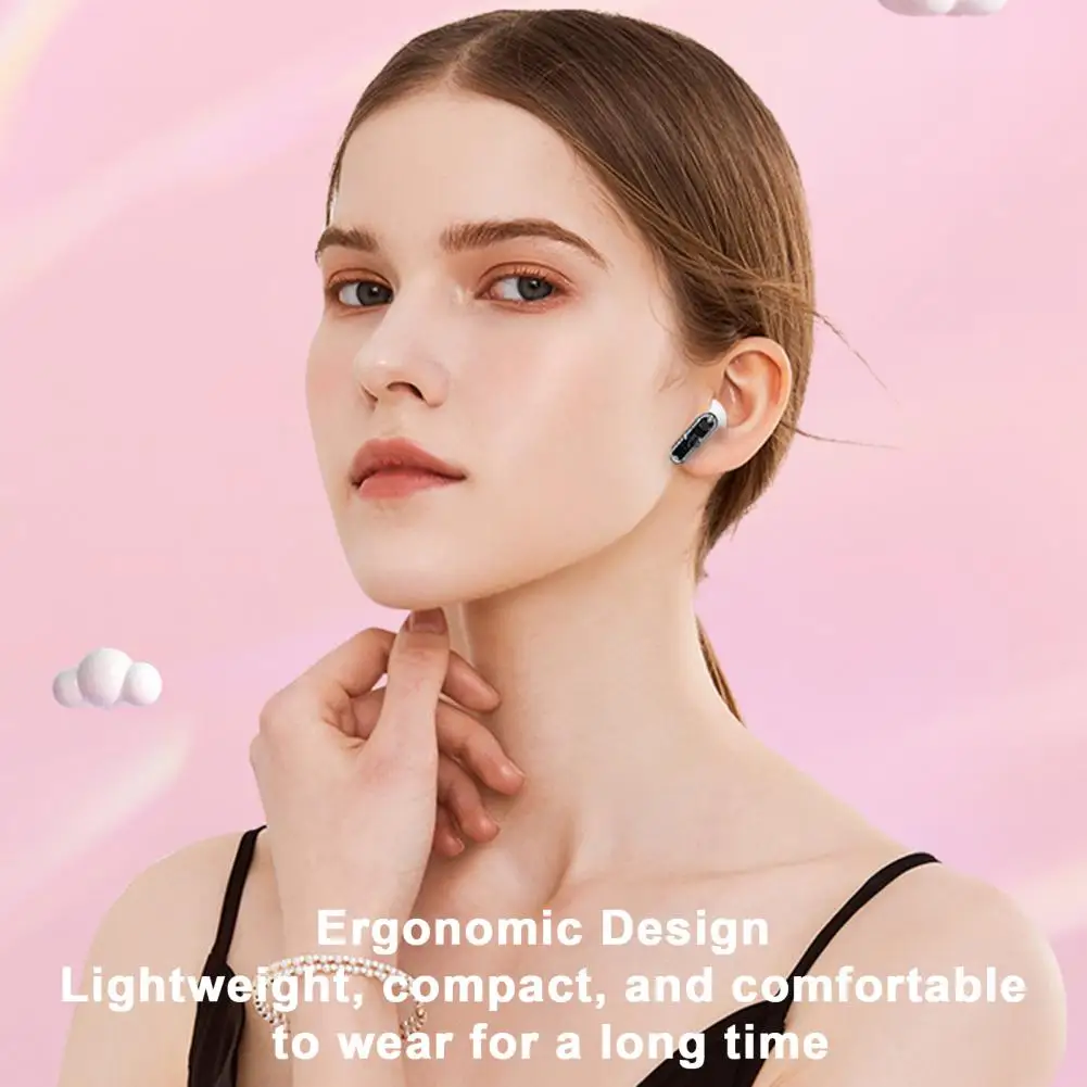 Fone de ouvido intra-auricular sem fio, com redução de ruído, unidade de alto-falante de 13mm para aprimorado, confortável para em movimento