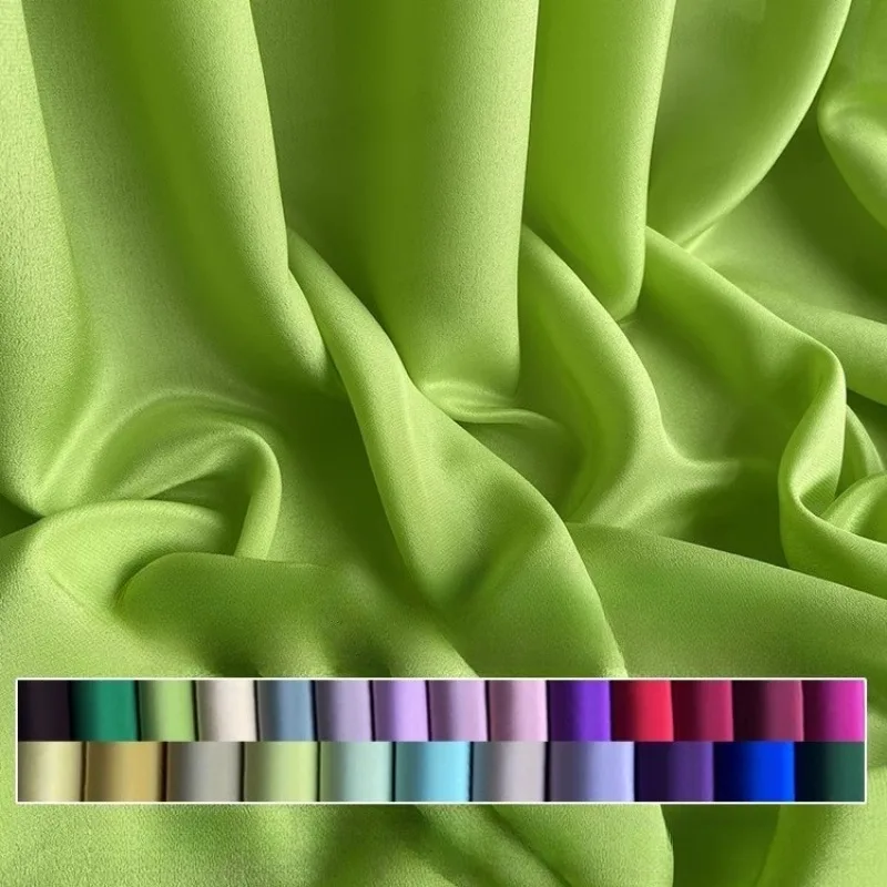 

Шелковая крепдешинная ткань шириной 140 см, ширина 18 мм, для мягкой и удобной эластичной классической рубашки, пижамных штанов, R2364