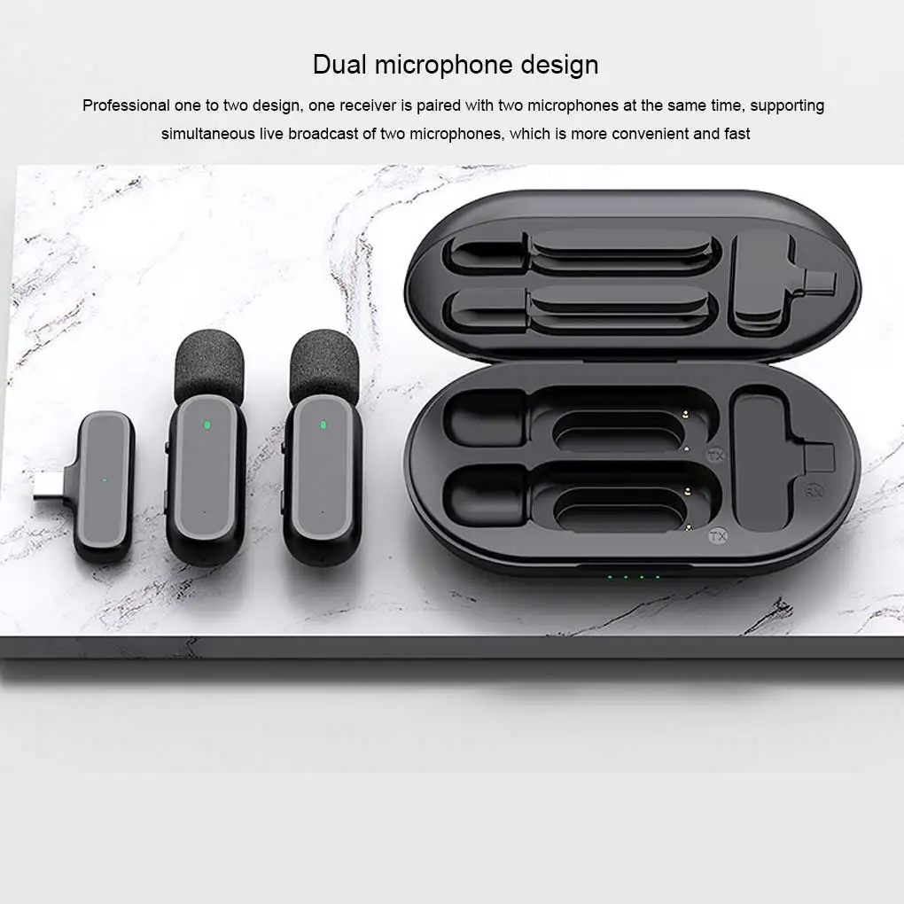 

Bluetooth-Compatibility Microphone Rechargeable Portable Interview Mic