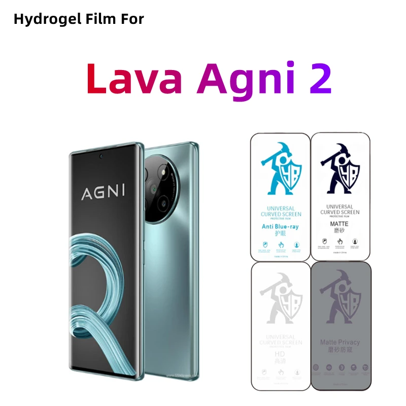 Película de hidrogel mate para Lava Agni 2 HD, Protector de pantalla para Lava Agni 2, cuidado de los ojos, privacidad, 2 piezas