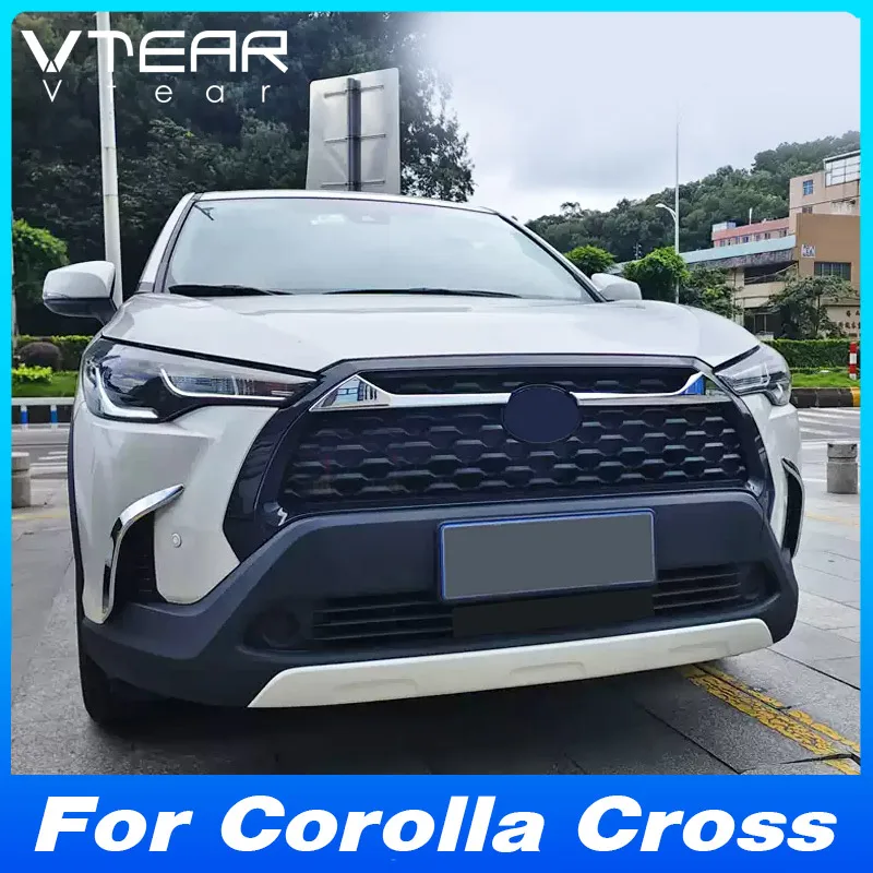 

Для Toyota Corolla Cross XG01 2021-2024 комплект кузова передняя противотуманная фара декоративная рамка ABS хром внешняя модификация аксессуары