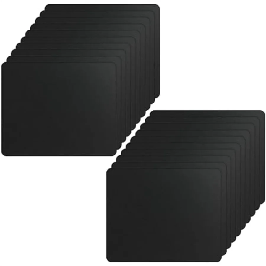 

20 Pack Computer Mouse Pad Bulk Gaming Mouse Pad for Computers Laptop Office Home with Non Slip Rubber Base Black 7.09 x 8.66 I