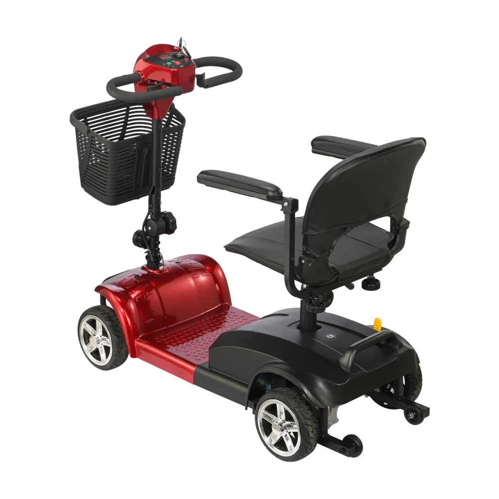 

Лучший 4-колесный электрический самокат 24V12AH, свинцово-кислотный аккумулятор, максимальная скорость, 6 км/ч, электрический самокат с корзиной