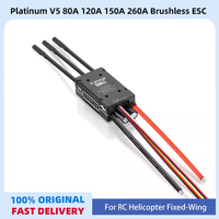Hobbywing Platinum V5 80A 120A 150A 260A Brushless ESC Electric Speed Control Switchable BEC Output For RC Helicopter Fixed-Wing