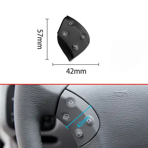 Vehicle Interior Steering Wheel Left Right Multi-Function Turn Down Up Volumn Button Switch For Benz C Class W203 2001-2007 10 best sales w203 interior accessories - №10