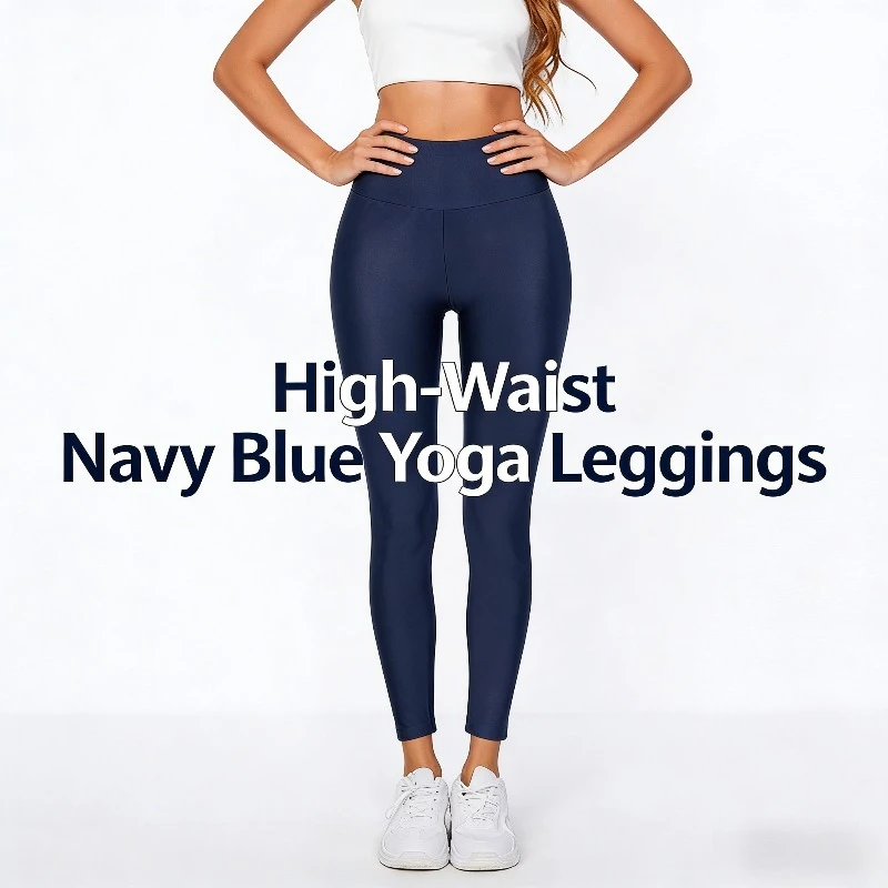

European and American High-waisted Solid Color Leggings Stretch Casual Sports Pants for Women