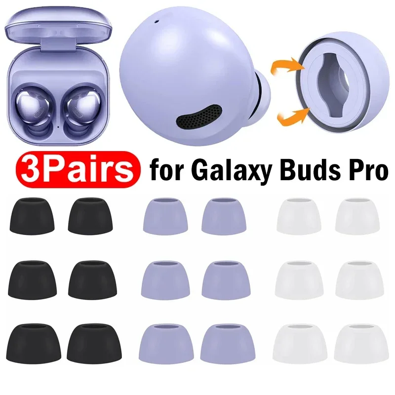 

For Samsung Galaxy Buds Pro Eartips Earbuds Silicone Replacement Ear Pads Buds Noise Isolation Earplugs Earphone Accessories