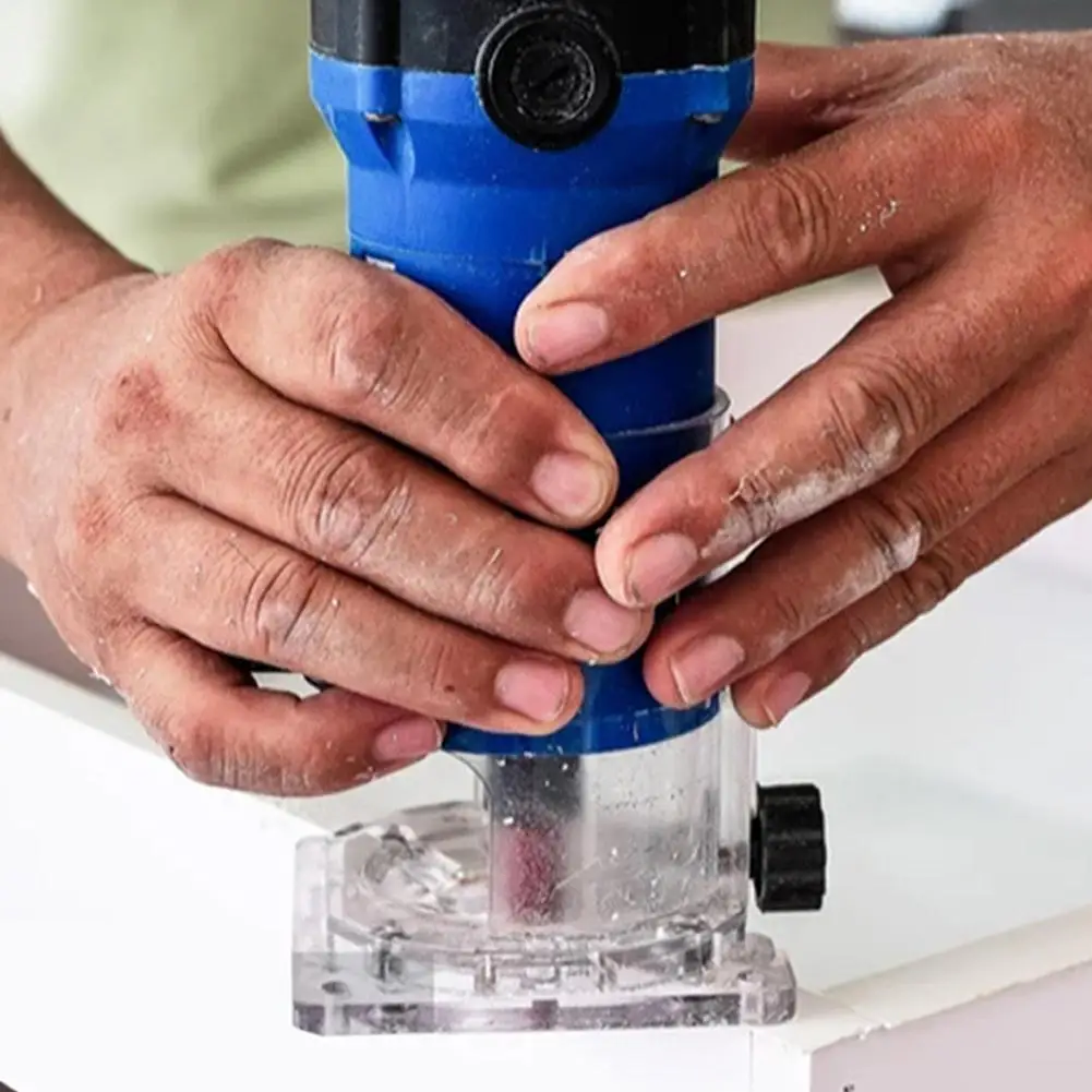 3700 Edge Trimming Machine Transparent Base Protective Wood Router Circle Milling Machines Slotting Cover Base Tools Engrav K6Z7