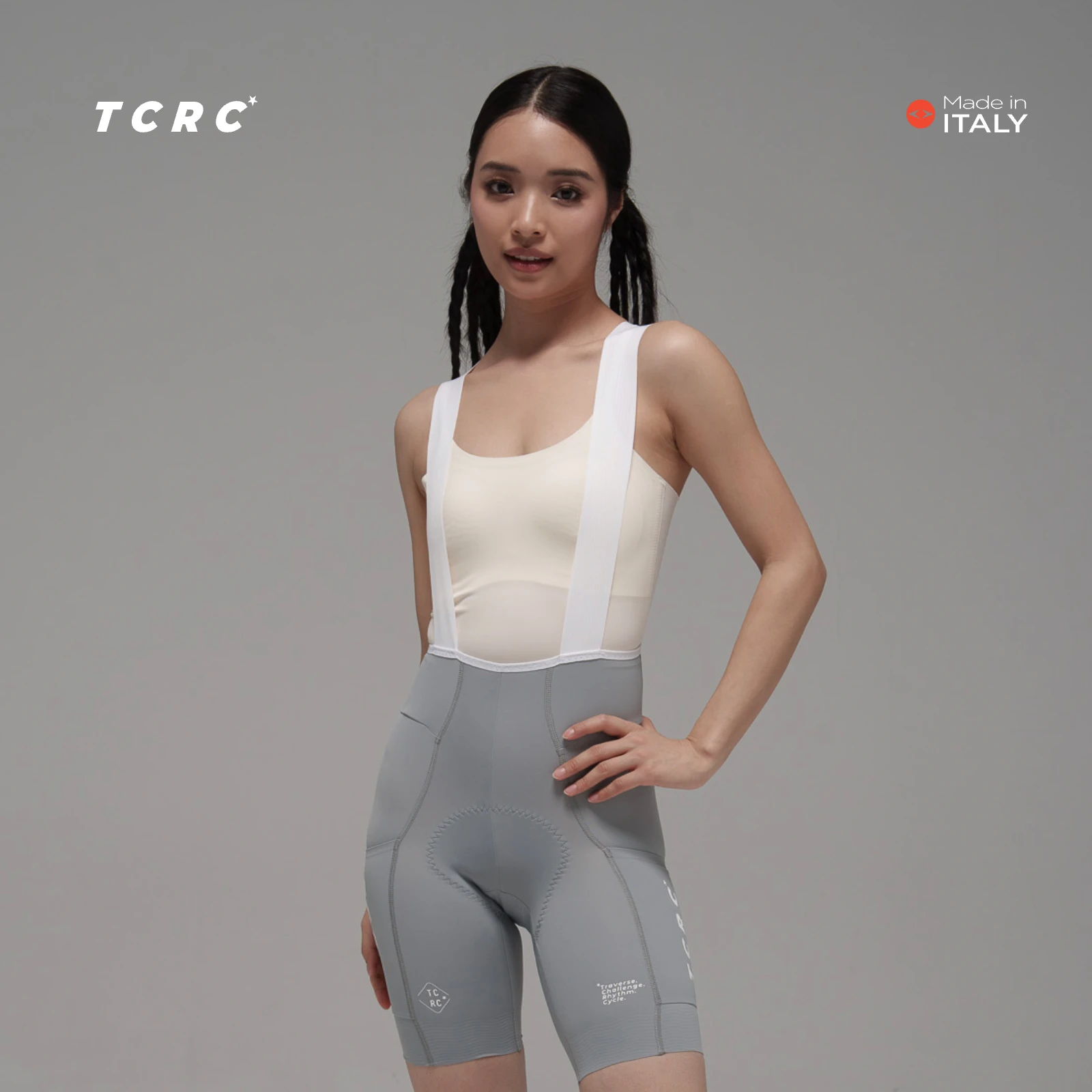 TCRC Women‘s Cycling Bib Shorts Side With Pocket 7hours Padded Riding Bibs High Elastic Tight MTB Bicycle Clothing