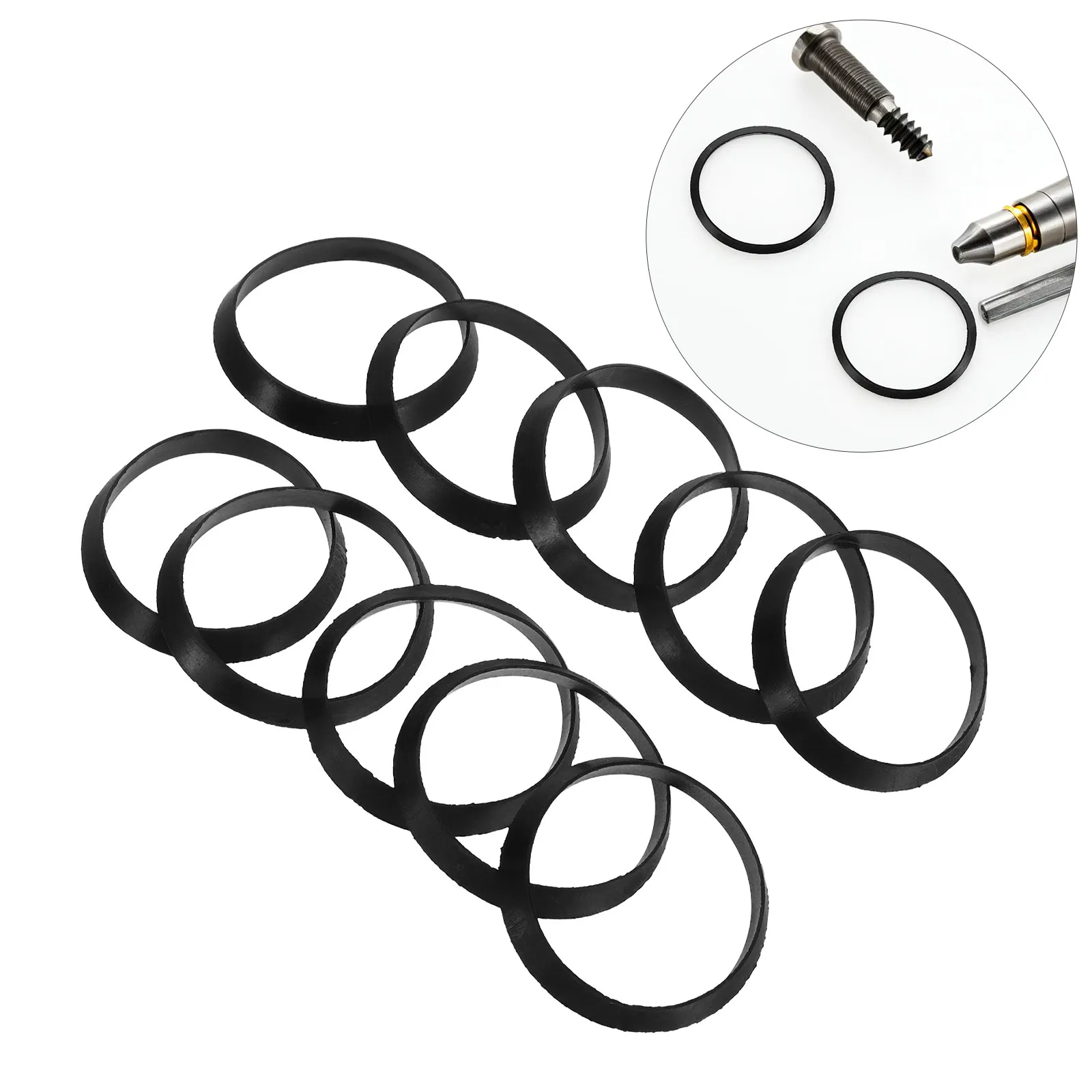

10Pcs Drain Sealing Ring Cone Kitchen Bathroom Sink Rubber Sealing Ring Cone Seal Gasket Leak Proof Plumbing Fixtures Drain Seal