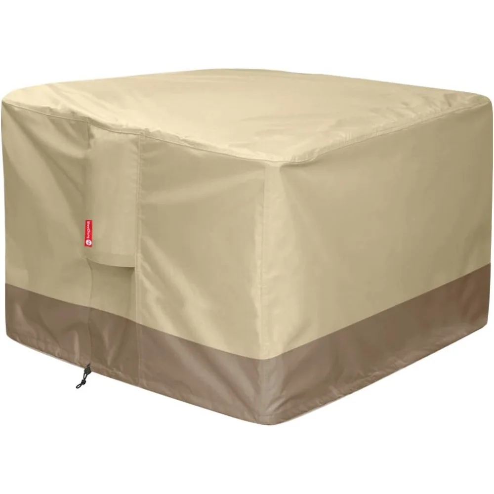 

Чехол для квадратного газового костровища - 600D, сверхпрочный, для уличного патио, с ПВХ-покрытием, 100% водонепроницаемый