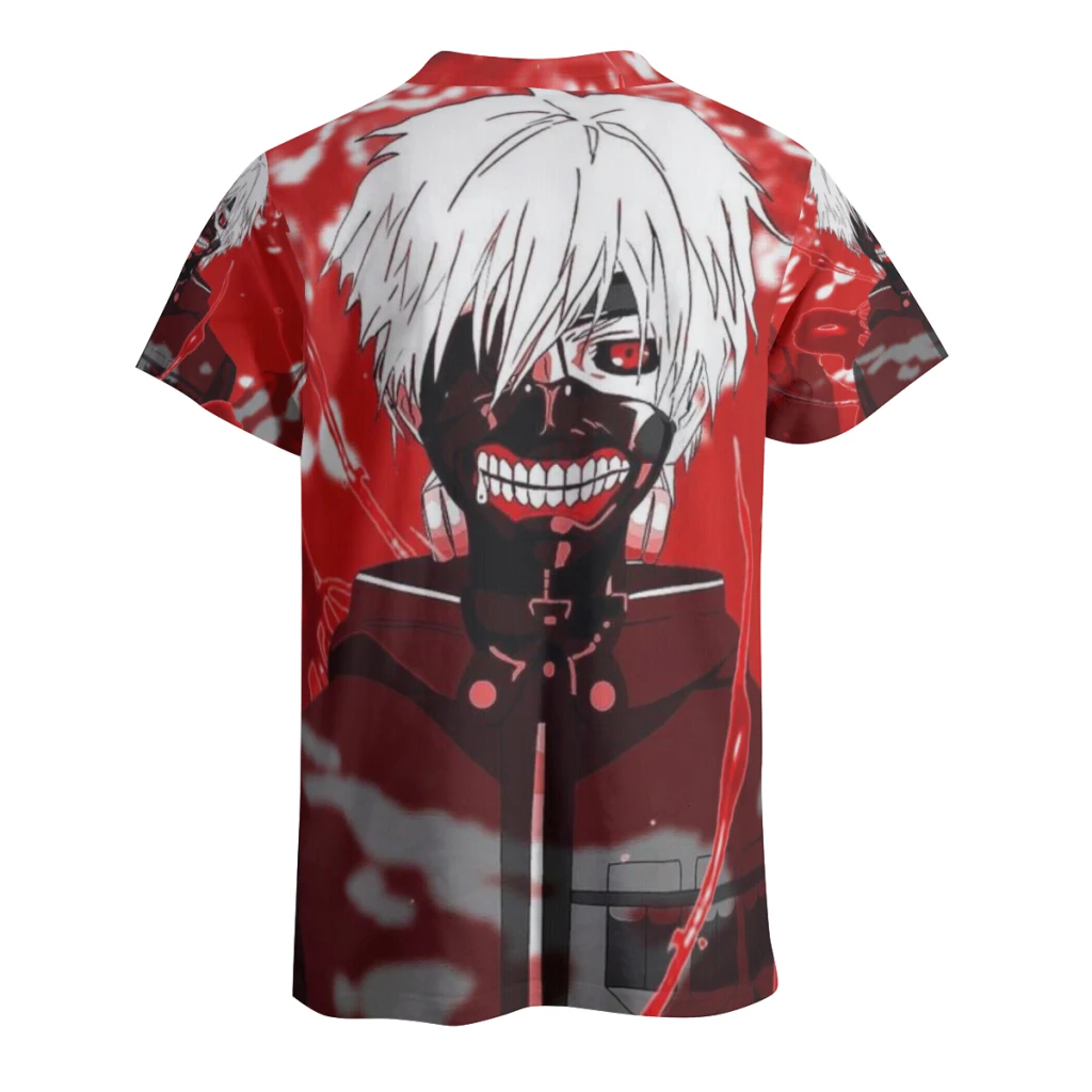 Tokyo Ghoul T Shirt For Men Summer Cotton Tops Solid Colors Tshirts O-neck Men Clothing Plus Size M to 6XL