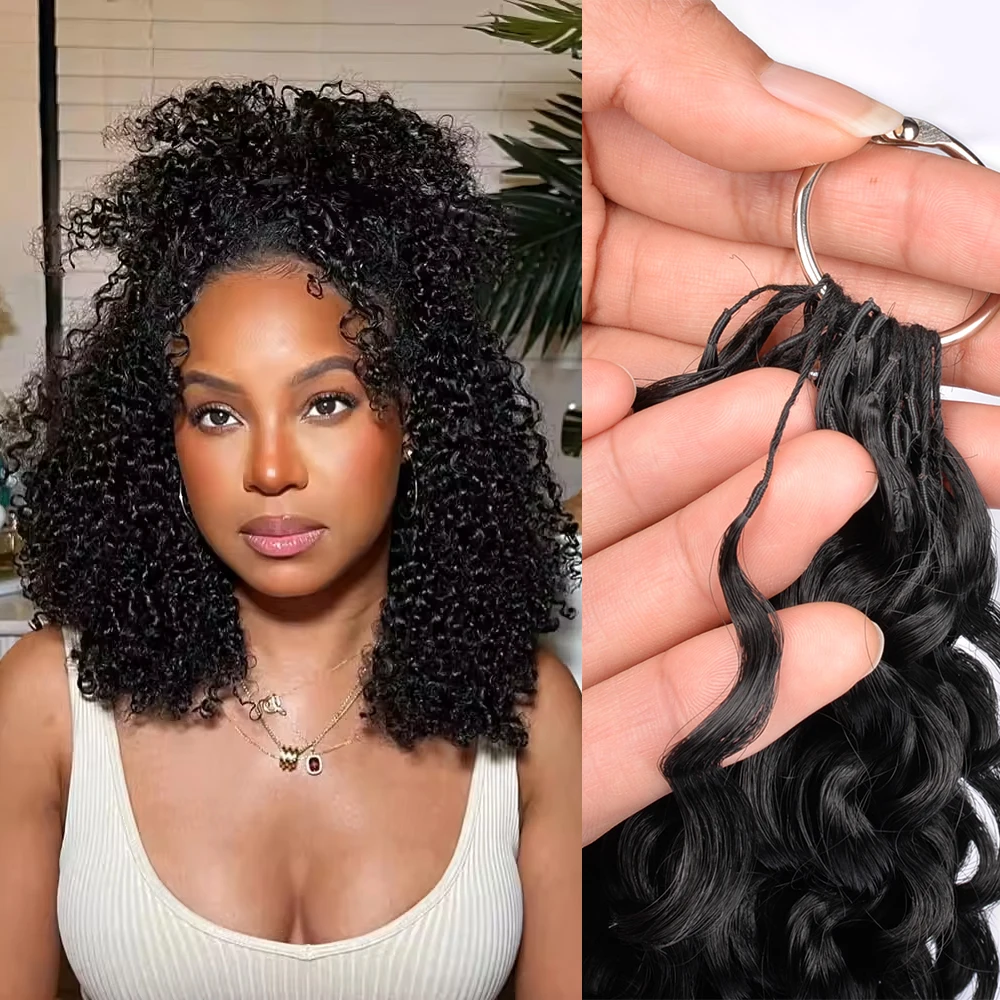 Brazilian16inch Synthetic Spirals Curly Bundles Kinky Curly Crochet Like Human Hair Curly Weave Deep Wave Feather Hair Extension