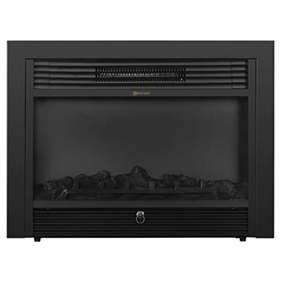 مدفأة كهربائية مع جهاز تحكم عن بعد ومؤقت للاستخدام الداخلي، سخان مساحة مثبت على الحائط 28.5 بوصة مع 1500 قابل للتعديل #4