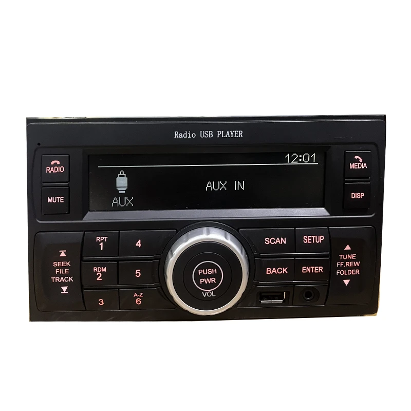 Nissan-reproductor multimedia original OEM 28027 L6 para coche, radio estéreo con Bluetooth, USB, música FM, MP3, sylphy patrol Y61 Y62