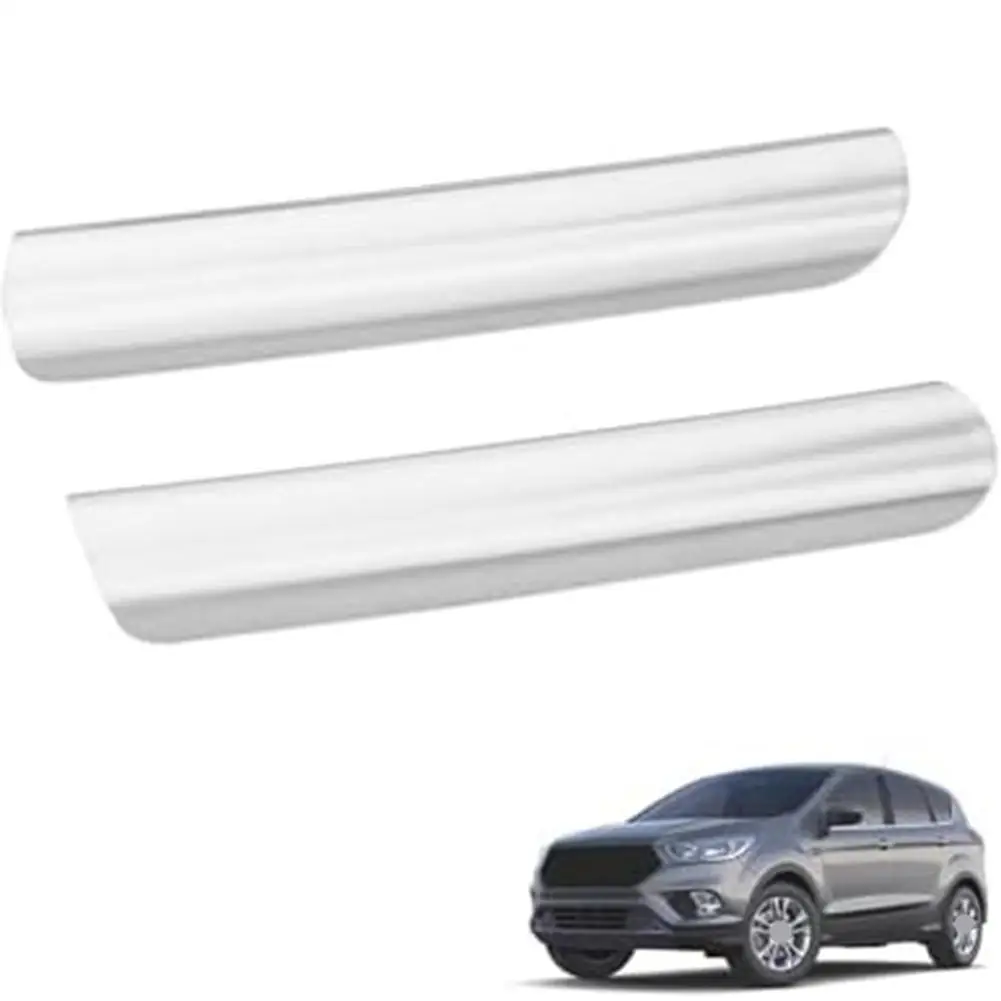 Car Interior Styling ABS Handle Strip Carbon Fiber Trim Easy Installation Electroplated Silver Finish For Ford Escape