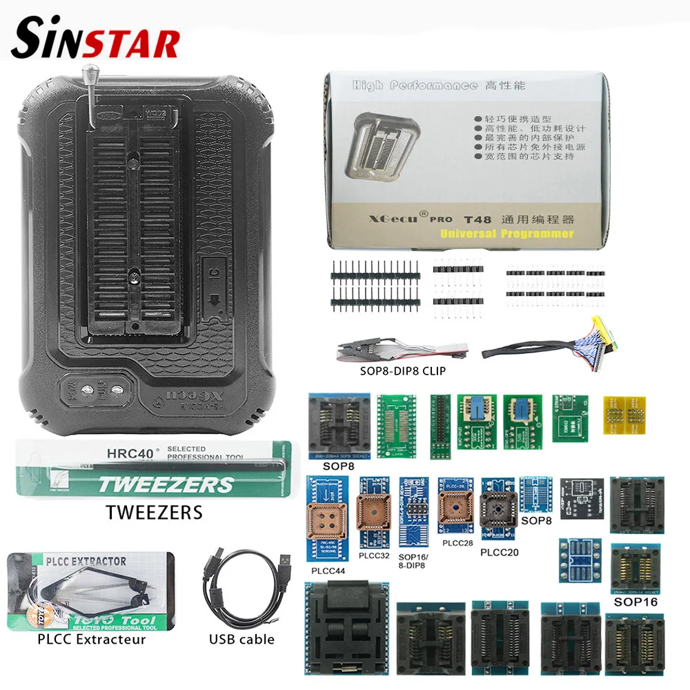 Imagem -05 - Xgecu T48 Tl8663g Mais 30 37 42 Programador Adaptador Suporte 32000 Mais para Spi ni Nand Flash Bios Mcu Eeprom Avr Pic Original