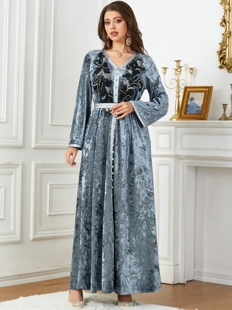 Ramadan Eid Abaya Dubai African Dresses For Women Muslim Turkey Islam Jalabiya Hijab Dress Kebaya Robe Femme Musulmane Kaftans