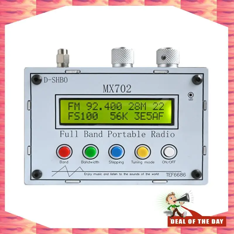 24-Hour Delivery MX702 Portable Full Band Radio TEF6686 LW/MW/SW/FM Stereo Receiver 3.5Mm/Direct Output