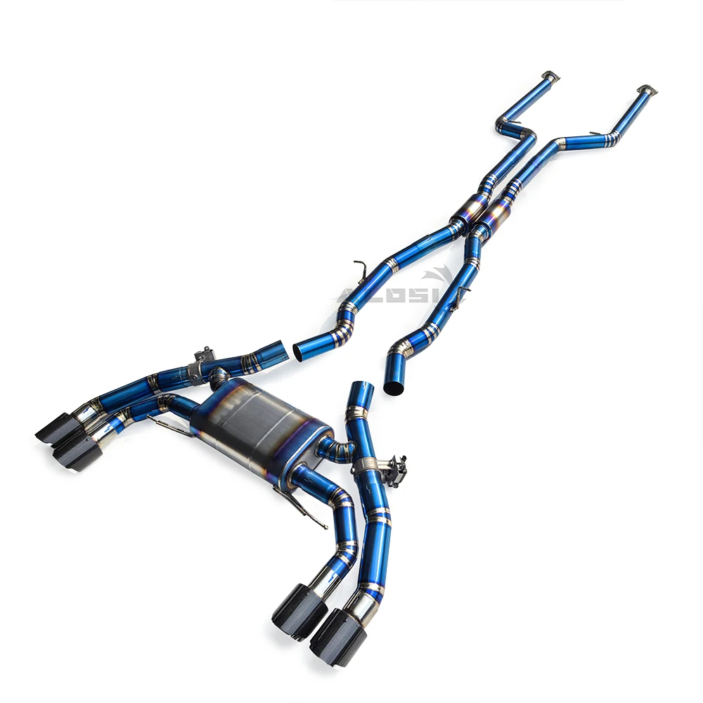 

For BMW X3M X4M（facelift） Competition F97/F98 3.0T 2021-2023 Titanium Exhaust Pipe System cat-back exhaust with Valve