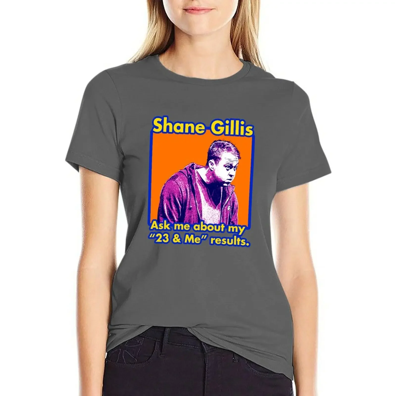 

Shane Gillis vintage concert poster style T-shirt cute clothes animal print shirt for girls female white t shirts for Women