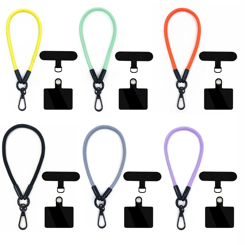 

New Cell Phone Wrist Lanyard for iPhone Samsung Hand Cord with Card Hang Case Rope Detachable Pendant Chain Anti-lost Key Strap