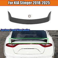 For KIA Stinger 2018 2019-2025  A Set Rear Trunk Wing Spoiler Scorpion GT Style Glossy Black Carbon Fiber Style Car Accessories