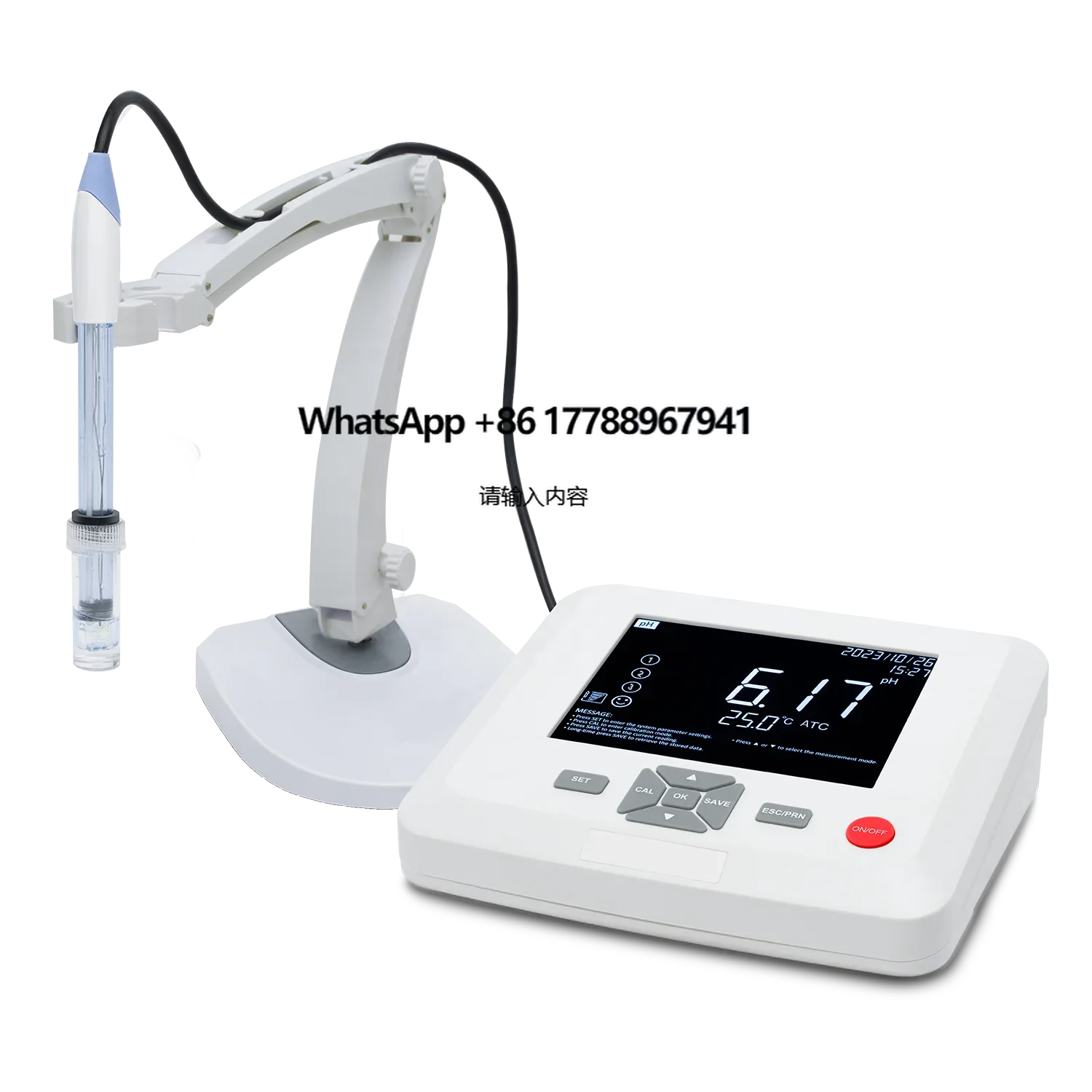 

Laboratory PCD100 Large Screen Digital Benchtop Multiparameter Water Quality Meter