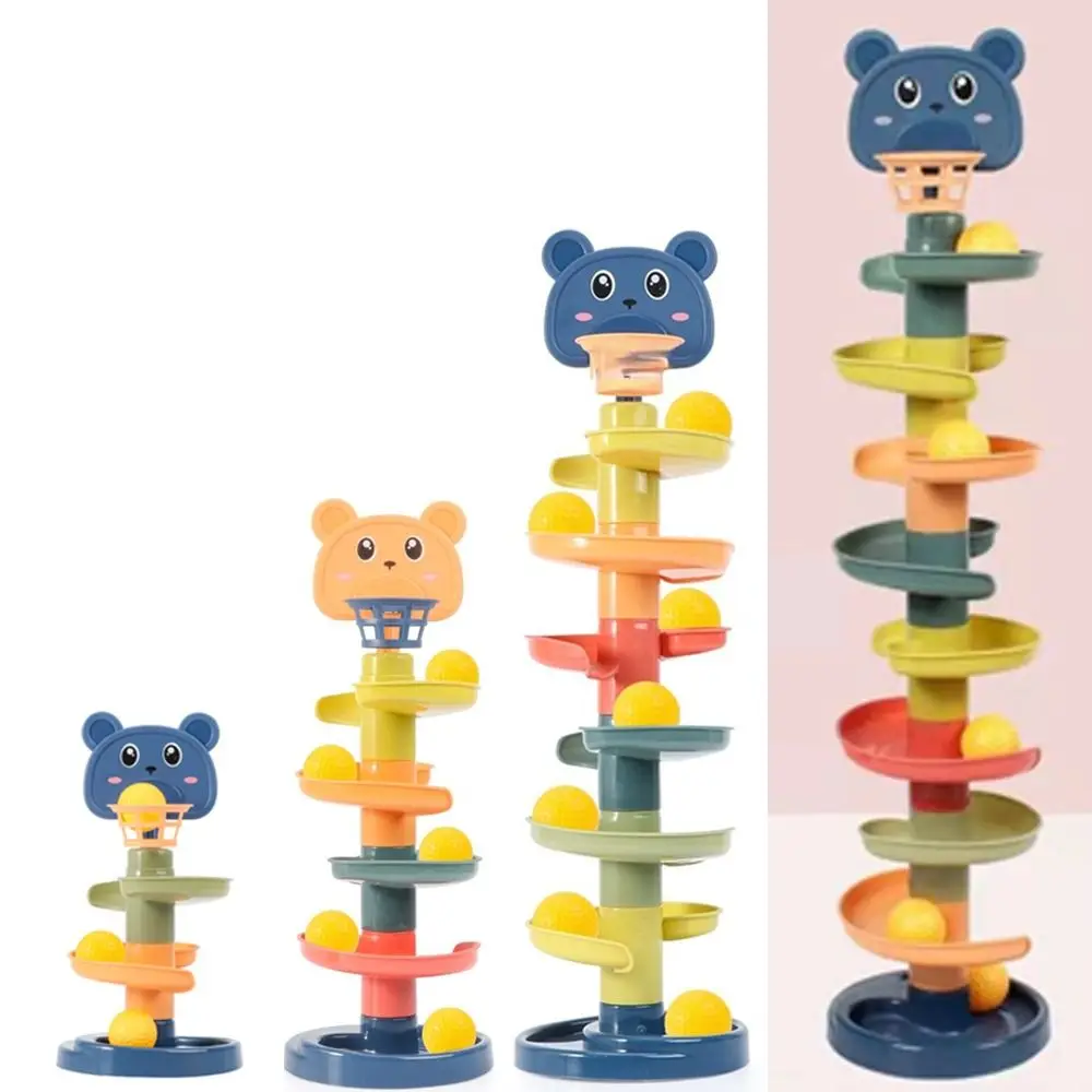 

Rolling Ball Tower Early Educational Games Montessori Baby Toy For Babies Stacking Track Baby Development Toys