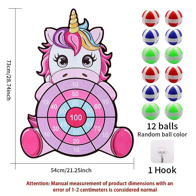 Nowa Duża Tablica do Gry w Darta z Kulami Samoprzylepnymi Zabawka Edukacyjna dla Dzieci Gry Sportowe Interaktywne do Użytku Wewnętrznego i Zewnętrznego Popularne Gry Imprezowe