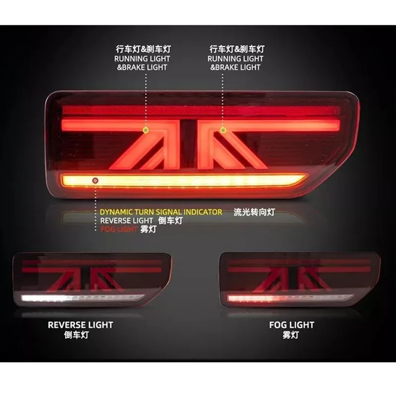 LED Taillights Assembly Rear Tail Lamp 4th Gen Sierra 4X4 2018 2019 Auto Parts For Suzuki Jimny Tail lights DRL Turn Signal