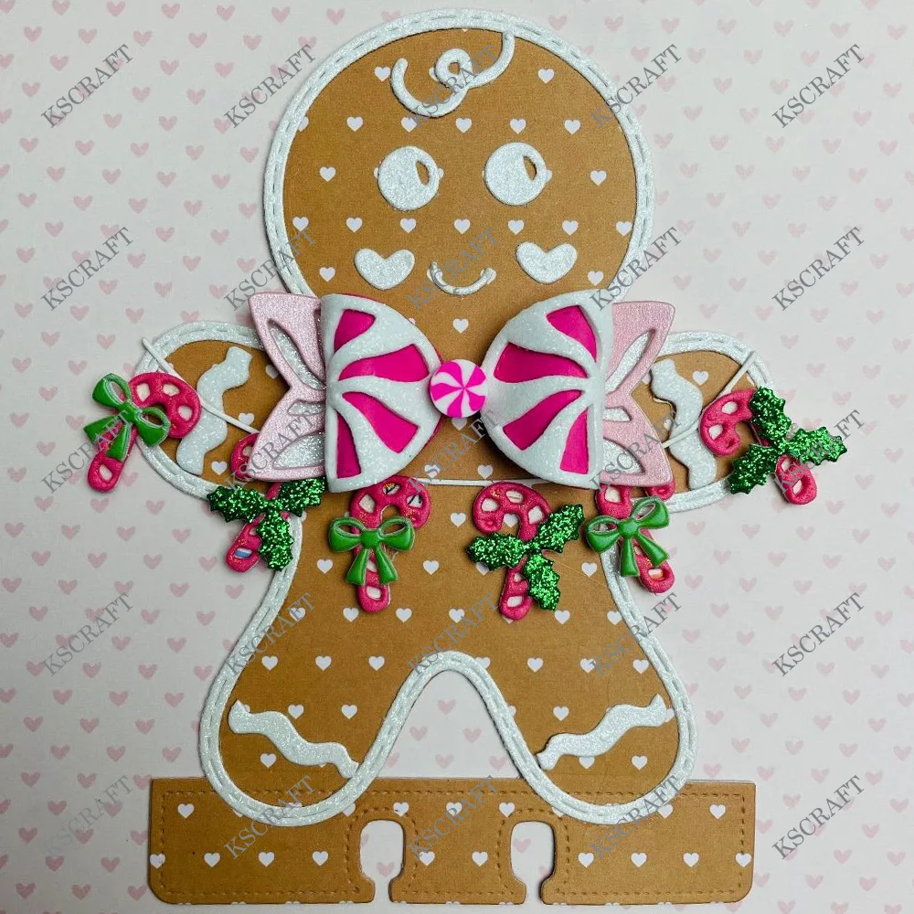 KSCRAFT  Gingerbread Man Memorydex Cutting Dies Stencils for DIY Scrapbooking Decorative Embossing DIY Paper Cards