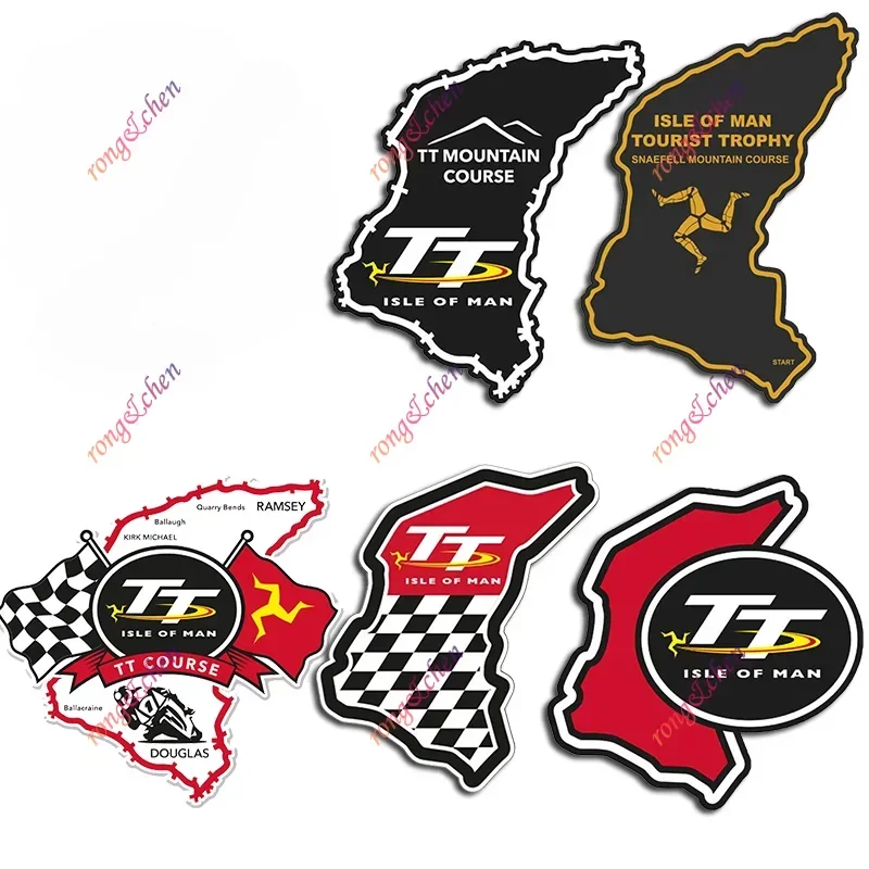 

Funny Car Sticker Isle of Man TT Race Logo for Car Motorcycle Racing Helmet Laptop Trunk Body Car Window Surfboard PVC Decals