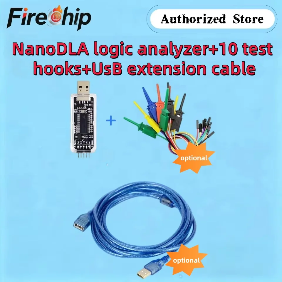 NanoDLA Logic Analyzer ARM FPGA Debugging Tool Protocol Analysis 24MHz Sampling Rate 8 Channels Open Source Sigrok PulseView